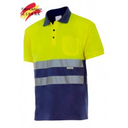 Polo m corta reflectante