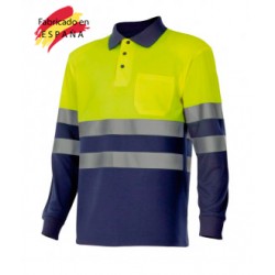 Polo m larga reflectante