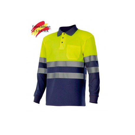 Polo m larga reflectante