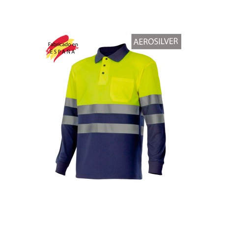 Polo m larga reflectante