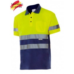 Polo m corta reflectante
