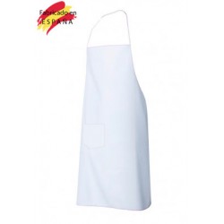 Delantal con peto bolsillo