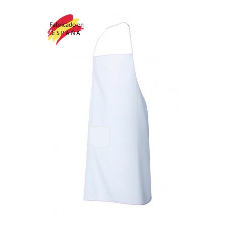 Delantal con peto bolsillo