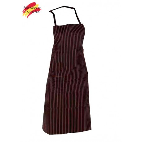 Delantal con peto bolsillo